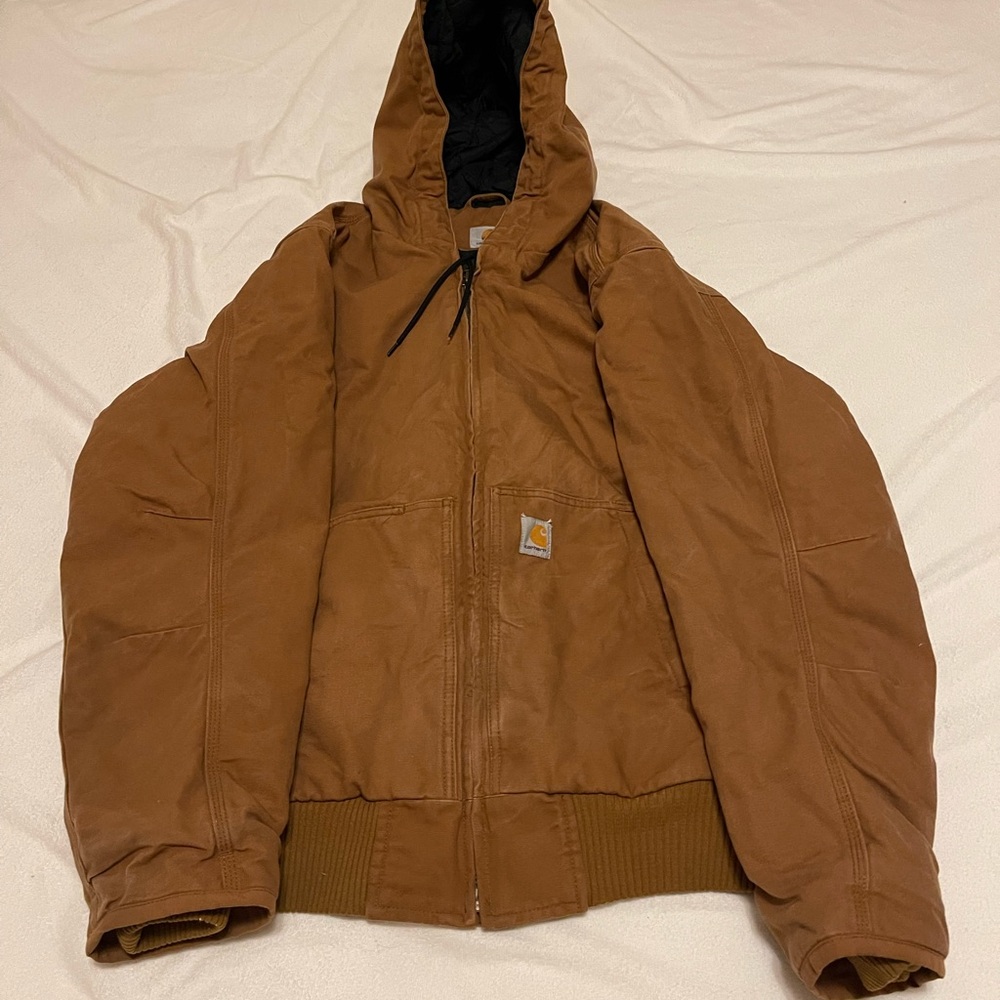 Carhartt Tan Performance Jacket with Hood